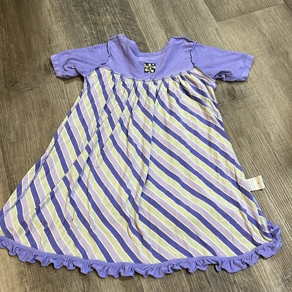 4 for $20 Kickee Pants print classic swing dress size 3T - Picture 5 of 6